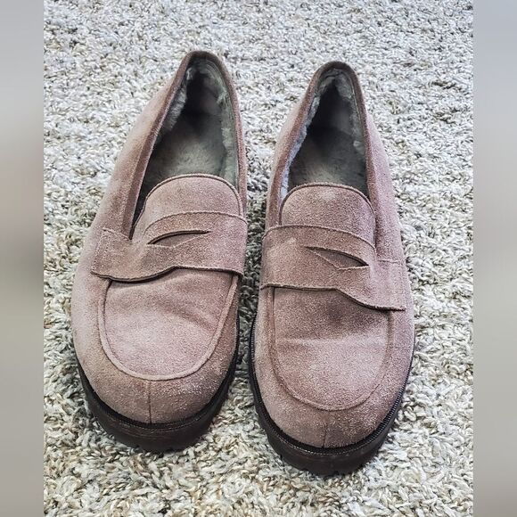 Unutzer Chocolate Brown Suede Italian Loafers - Picture 2 of 6